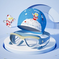 Прозрачная синяя + тканевая крышка