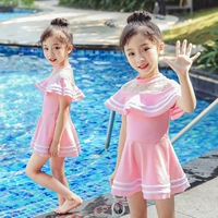 Đồ bơi trẻ em Cô gái Hàn Quốc Váy công chúa liền kề Em bé Đồ bơi dễ thương Cô gái Học sinh Spa Spa Đồ bơi - Bộ đồ bơi của Kid đồ bơi be gái 8 tuổi