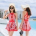 Áo tắm nữ che bụng thon gọn bảo thủ góc phẳng váy một mảnh gợi cảm ngực nhỏ tụ tập backless hot mùa xuân áo tắm Hàn Quốc - Bộ đồ bơi One Piece áo tắm nữ liền thân Bộ đồ bơi One Piece