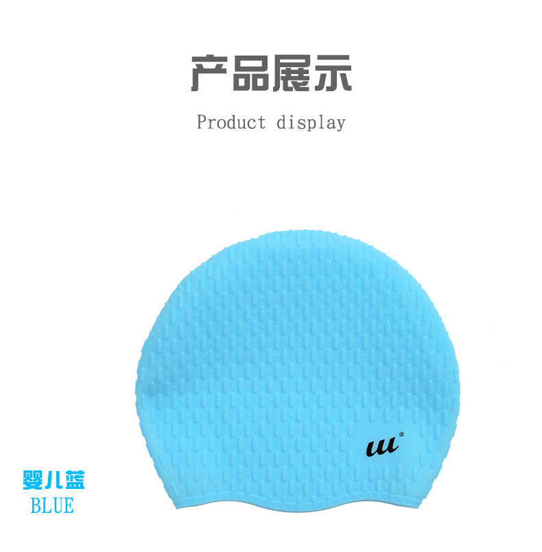 Bạn bơi mái tóc dài thời trang không thấm nước dễ thương Earmuffs mũ bơi phụ nữ trẻ em người lớn silicone mũ bơi lớn phù hợp với bơi mũ bơi silicon