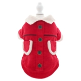 Щенка одежда осень и зимняя одежда Тедди бишон медведь маленькая собака и кошачьи животные зимние пиджаки плюс бархатное утолщенное хлопковое пальто домашнее животное веселье