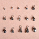 Колокольчик, подвеска, аксессуар ручной работы, плетеный браслет из красной нити, ожерелье, ювелирный шарм, серебро 925 пробы, DIY