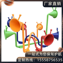 Custom megaphone Kindergarten park large outdoor wall music wall percussion pipe piano drum percussion combination