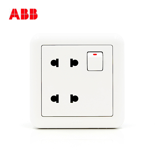 Swiss ABB Switch Socket Desquiet Open Four Holes With Switch Four Holes Socket AJ222