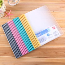 Powerful 5530 pull rod folder A4 transparent pull rod clip plastic folder report clip high-grade water drop rod clip