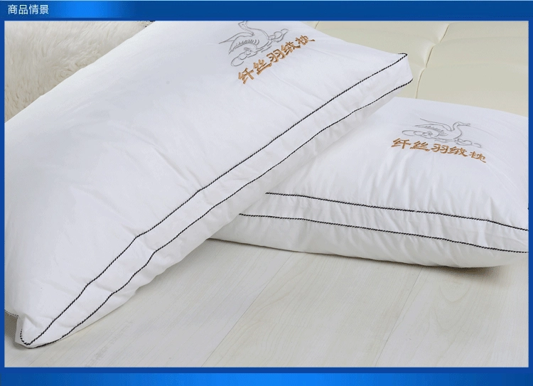 Lông nhung mềm xuống gối gối Bông cotton tinh khiết đặc biệt cung cấp chính hãng đôi gối đơn có thể giặt được