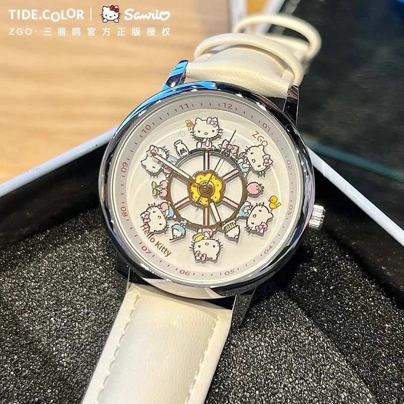 Authentic Hong Kong Hello Kitty Carousel Watch for Girls, Children, and High School Students - Birthday Gift Authentic Hong Kong Hello Kitty Carousel Watch for Girls, Children, and High School Students - Birthday Gift