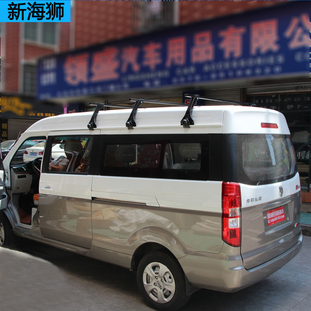 Jinbei new sea lion luggage rack old and small sea lion X30 roof rack HIACE bracket free punching car modification parts