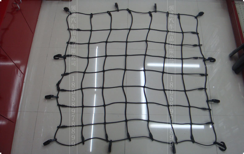 Car luggage net with pocket top cover rope elastic strap thickened high sub-bundle accessories can be tightened and fixed three-wheel new product