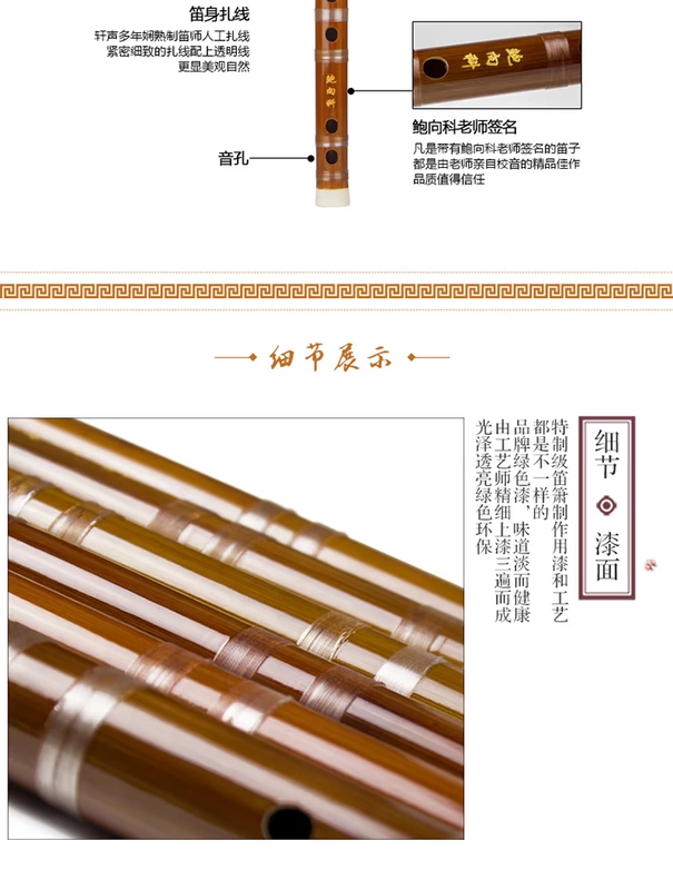 Xuansheng nhạc cụ cổ thổi sáo trúc sáo trúc mới bắt đầu học nhạc cụ chuyên nghiệp cửa hàng người lớn trẻ em phần sáo đơn - Nhạc cụ dân tộc