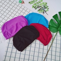 Swimming cap comfortable large long hair swimming vent male and female adult fabric Nylon plus cloth non-leaching head elastic ear protection