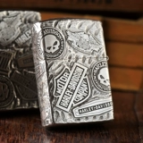 zippo Мужская оригинальная зажигалка на керосине, серебро 925 пробы, подарок на день рождения