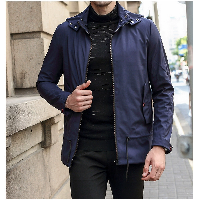 Playboy Men Winter 2018 Mới Hàn Quốc Slim Thể thao Áo khoác ấm áp Áo gió ngắn