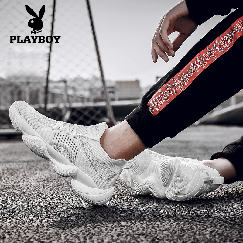 Flowers Playboy Men Shoes 2021 Spring New Youth Fashion Breathable Shoes Men's Korean Version Trendy Sports Casual Shoes