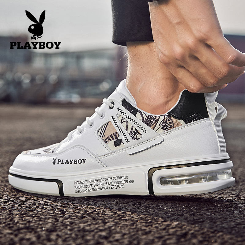 Playboy's shoes 2021 new men's sports casual shoes and students small white shoes male tide shoes