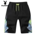 Playboy quần short nam mùa hè năm quần nam tự canh tác thể thao giản dị 5 điểm quần xu hướng quần đi biển - Quần short quần lót nam thun lạnh Quần short