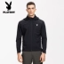 Playboy 2018 mùa xuân mới người đàn ông giản dị của ngoài trời áo gió xu hướng windproof không thấm nước thoáng khí áo khoác nam Áo gió