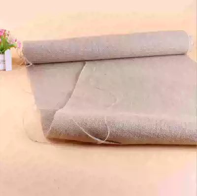 Solid color DIY handmade jute cloth roll kindergarten Huanchuang decorative works background wall cloth width 48cm width 3 meters long