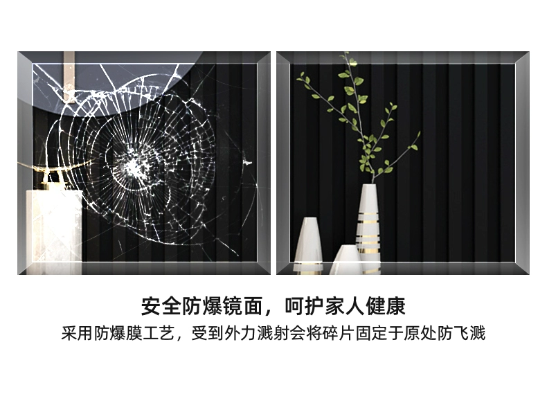 Gương thay đồ Yangyuan, gương soi toàn thân, móc treo xoay đa năng tích hợp tủ gương lưu trữ 1701