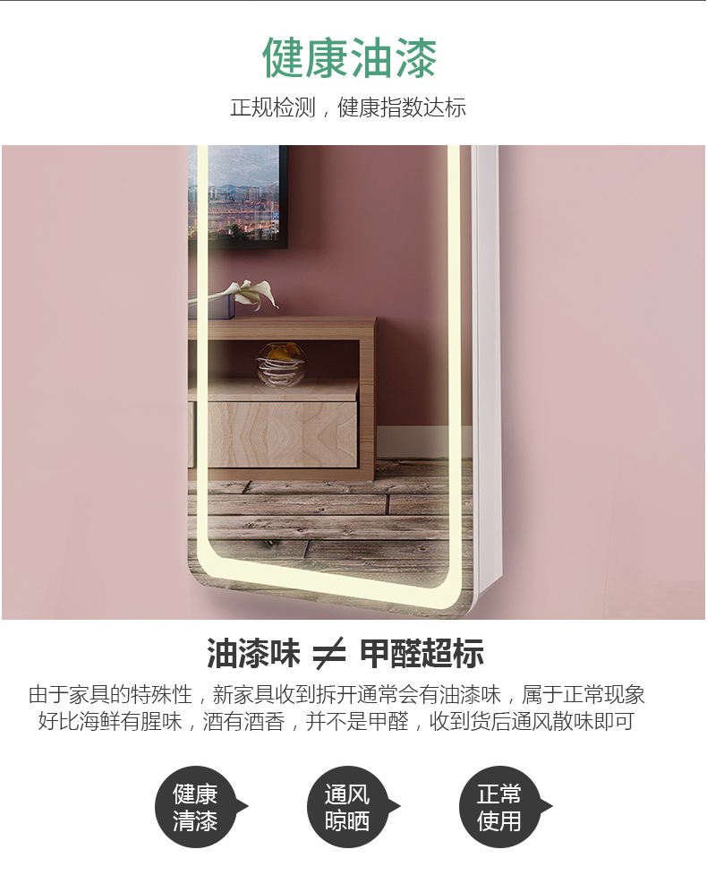 Gương trang điểm gương toàn thân nữ đơn giản hiện đại in lưới màu đỏ phù hợp quần áo treo tường gương với ánh sáng phòng ngủ nhà sàn gương - Gương gương soi toàn thân có đèn
