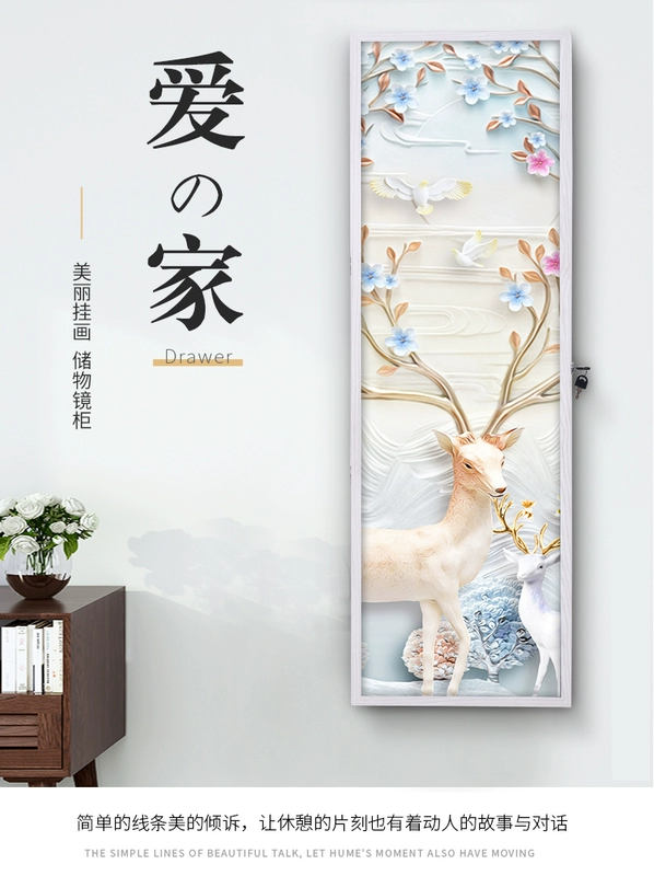 Gương dài đầy đủ đơn giản hiện đại gương nhà phòng ngủ phù hợp phòng sàn gương treo tường gương lưu trữ đồ trang sức - Gương