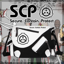 SCP Foundation secondary disease Alliance shoulder backpack around canvas bag shoulder bag school bag students male and female Leisure