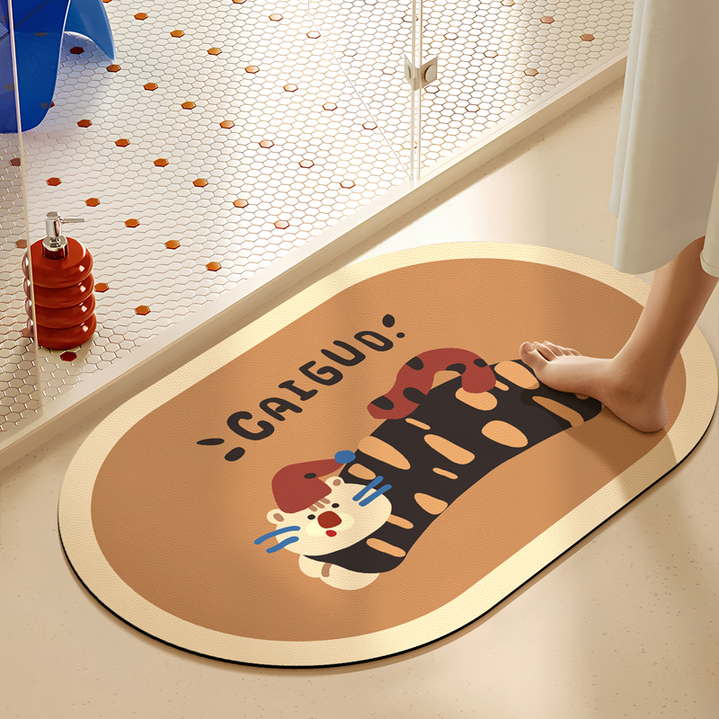 Cartoon Bathroom Floor Mats, Household Foot Mats, Toilet Water-Absorbing Quick-Drying Non-Slip Mats, Bathroom Door Mats, Carpets, Bathroom Accessories Cartoon Bathroom Floor Mats, Household Foot Mats, Toilet Water-Absorbing Quick-Drying Non-Slip Mats, Bathroom Door Mats, Carpets, Bathroom Accessories