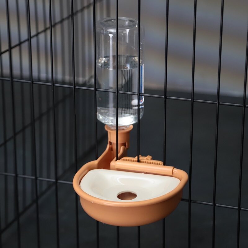 Cat hanging automatic water dispenser does not flow drinking water bottle Teddy hanging kettle water feeder dog cat supplies