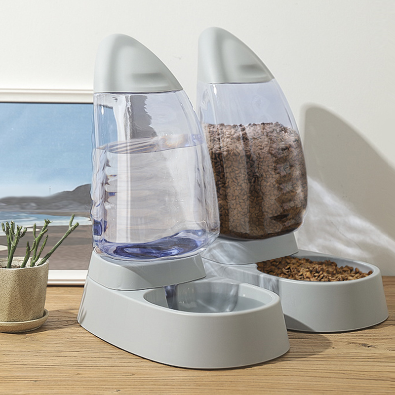 Cat bowl automatic drinking water dog bowl dog bowl food bowl Teddy rice bowl pet drinking water dog anti overturning cat bowl supplies