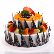 European style double cake model simulation 2019 new popular fruit birthday cake Ming model fake cake samples
