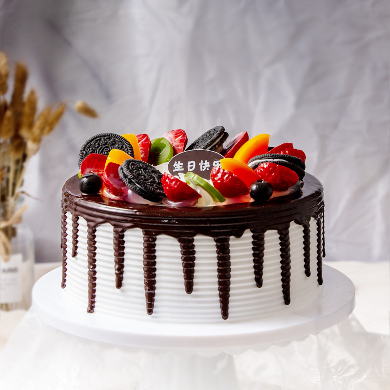 6 Inch Simulation Cake Model New 2022 Eurostyle Fake Cake Plastic Sample Fruit Birthday Cake Model