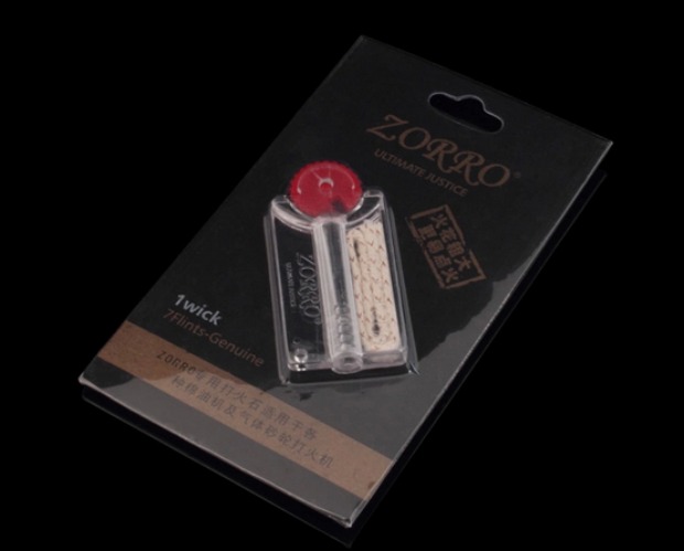 Hồng Kông zorro Zorro dầu hỏa nhẹ cung cấp máy chữa cháy lõi bông phụ kiện gốc chất lượng đá lửa - Bật lửa bật lửa cổ