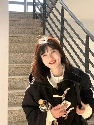 Черная шерстяная демисезонная куртка, увеличенная толщина