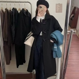 Белое длинное демисезонное шерстяное пальто, средней длины, подходит для подростков