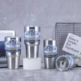 Вместительный и большой термос из нержавеющей стали, 30 унции, увеличенная толщина, нержавеющая сталь AISI 304