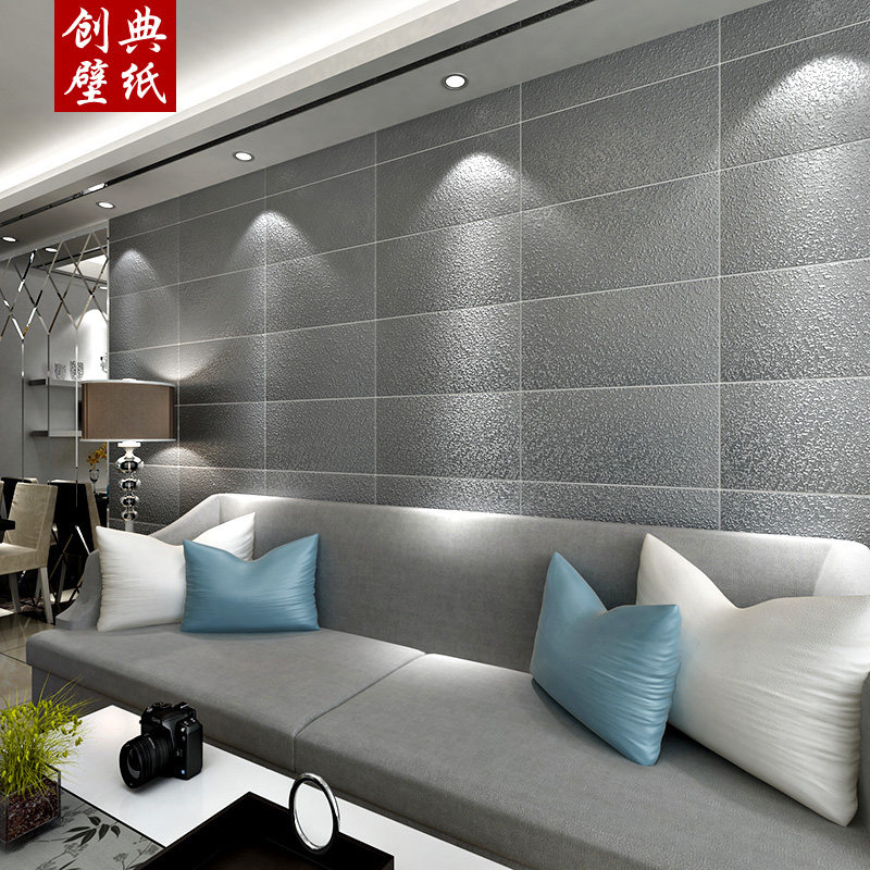 Wallpaper self - adhesive colored diatom mud 3D stereo wall sticker bedroom living room wall decoration waterproof tidal sticker