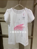 Second Kill Adore Childrens Snow Dreams Girl summer outwear white short sleeve T-shirt blouse AK1811411