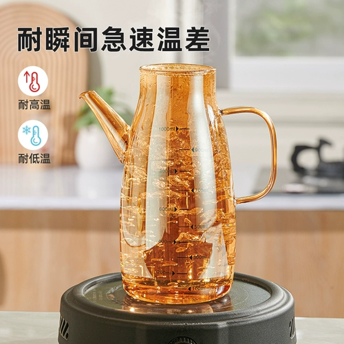 Стеклянный горшок для масла, бутылка для масла, кухонная бытовая бутылка для соевого соуса, уксуса, приправа, контейнер для масла, не висит, большой масляный бак из нержавеющей стали