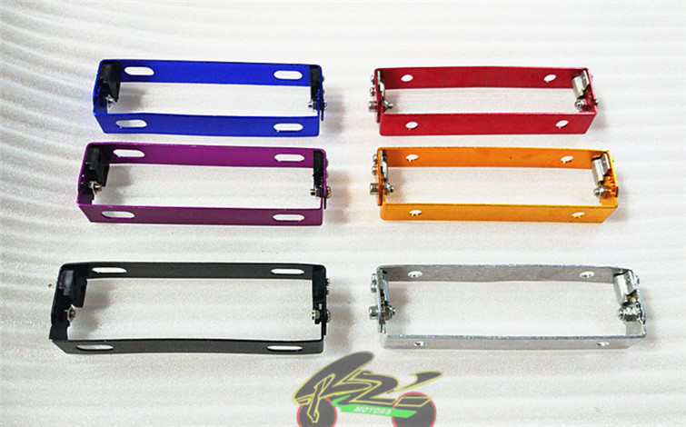 Motorcycle accessories Modified license plate frame frame decorative parts Fuxi ghost fire license plate frame Adjustable movable license plate frame