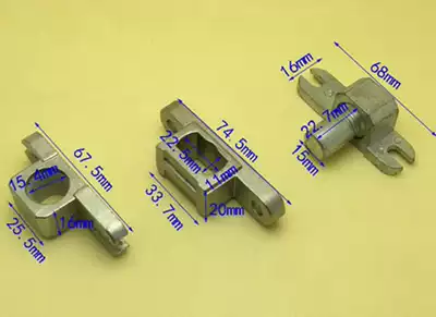 Upper and lower sandwich glass door clip Simple accessories Floor spring accessories Head curved clip Hair clip sleeve