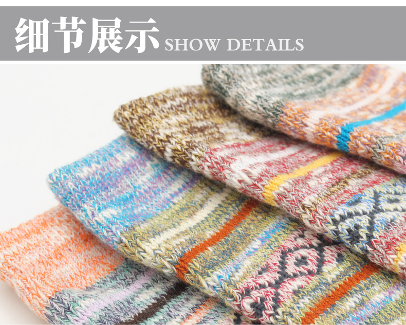 Liangpu vớ nữ mùa thu và mùa đông trong ống dày terry ấm cotton vớ quốc gió Sen nữ dễ thương vớ - Bít tất nữ tat nu dep gia re