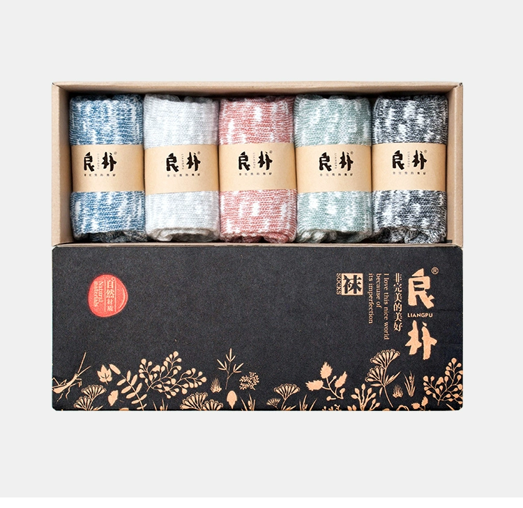 Liangpu phong cách dày dòng trong vớ nam vớ vớ cotton cỡ lớn vớ dày Nhật Bản retro thấm mồ hôi vớ vớ nam - Vớ nam vớ 