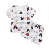 Mùa hè mới bé bộ sợi tre em bé ngắn tay bộ đồ lót childrens pajama nhà mặc 1-3-5 tuổi. 