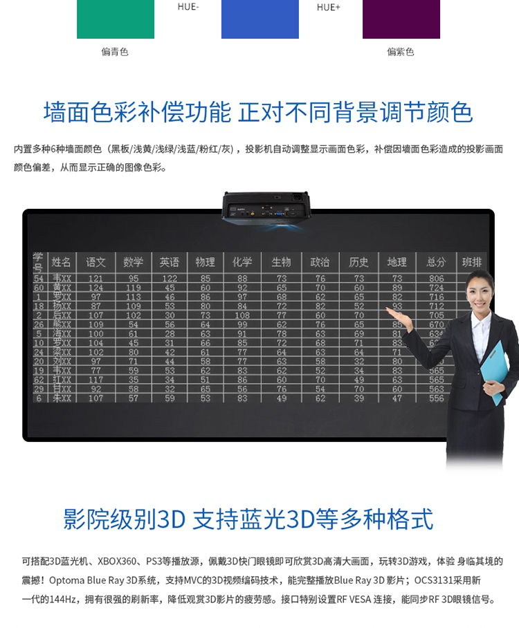 Máy chiếu Optoma kinh doanh tại nhà văn phòng đào tạo giáo dục kinh doanh họp lớp học sinh Giao diện HDMI Máy chiếu 3D HD 1080p rạp hát tại nhà 3D HD ngoài trời S341 - Máy chiếu máy chiếu giá rẻ dưới 1 triệu