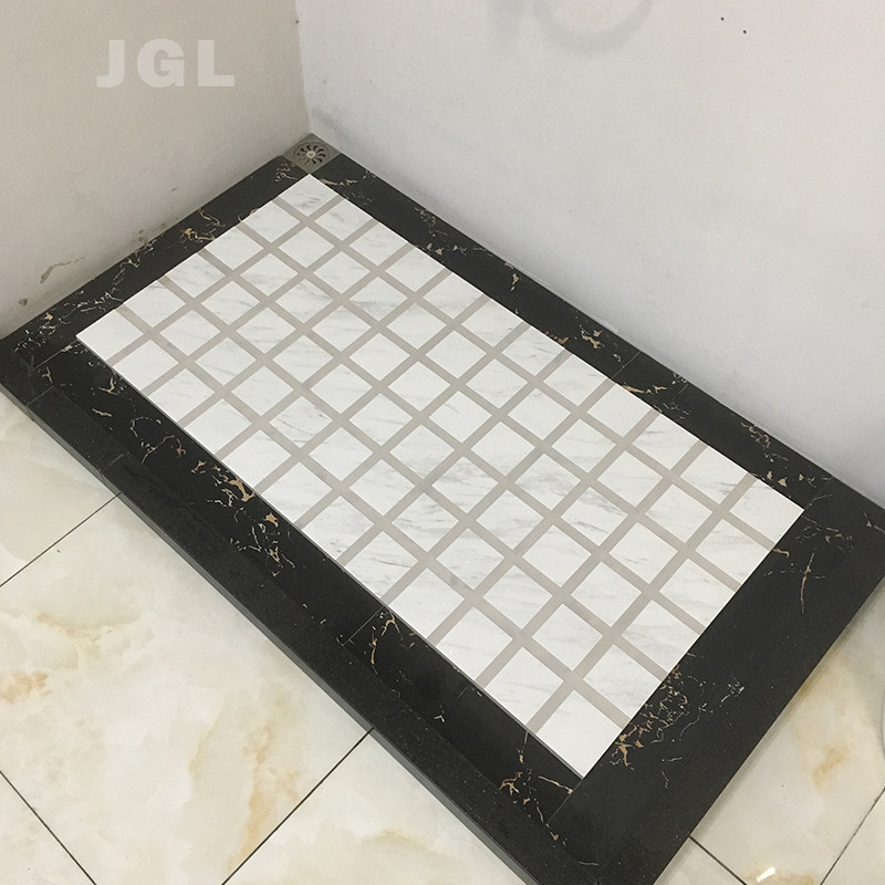 Bathroom imitation whole body marble 600*1200 bathroom concave-convex non-slip floor tiles shower room pull groove floor tiles