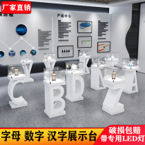 Paint exhibition showcase display cabinet personalized exhibition hall booth display stand art new creative exhibition glass display cabinet