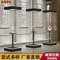 Museum Display Case Antique Porcelain Artifacts Calligraphy And Painting Independent Exhibition Cabinet Gallery Glass Display Cabinet Table Display Case