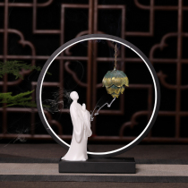 Back flow incense burner ceramic creative aromatherapy ornaments sandalwood agarwood oven home indoor aromatherapy oven trembles the same style