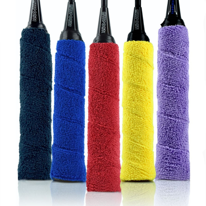 Towel hand gum badminton racket suck sweat with anti-slip thickened full cotton badminton racket tennis racket handle wound hand glue