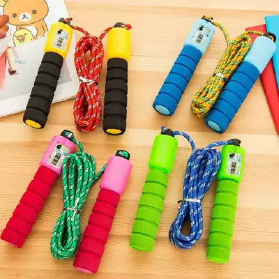 Professional counting rope skipping sports fitness adult children sponge handle skipping students for high school entrance examination